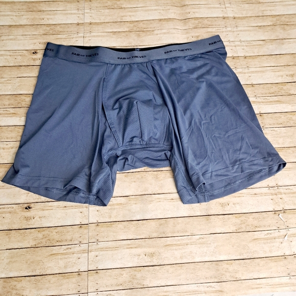 Pair Of Thieves Men's 3Pack Multi-color Blue/Gray Boxer Briefs Size Medium - Picture 10 of 13